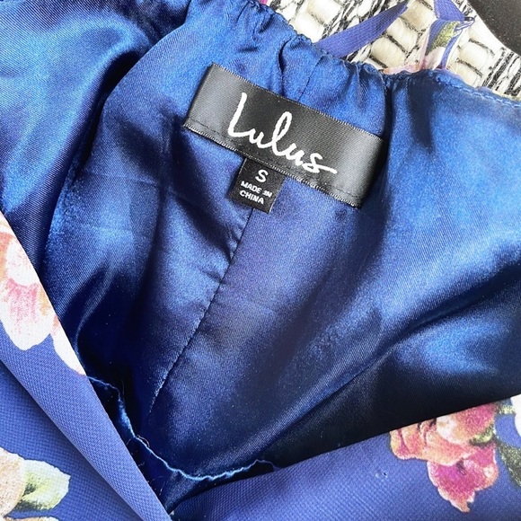 Lulus Blue Floral Maxi Wrap Dress - Picture 9 of 11